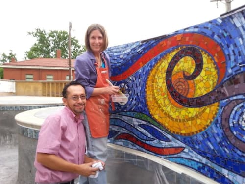 Mosaic mural | Murals by Suzanne Fisher Art | Delta Flats in Cincinnati