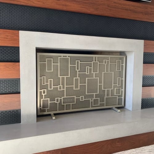 Squares firescreen | Furniture by Urban Ironcraft