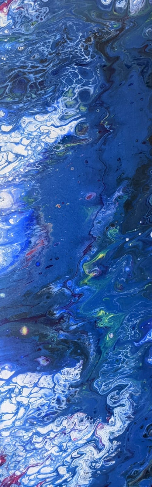 Koi Dreams | Oil And Acrylic Painting in Paintings by Carrie Rodak Fine Art