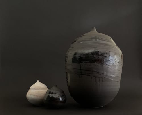 RWH-83, Large black clay female vessel. | Vases & Vessels by Rosa Wiland Holmes