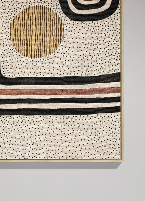 REDSTRIPE Framed Woven - Textured Woven Wall Art | Mixed Media in Paintings by PAR  KER made