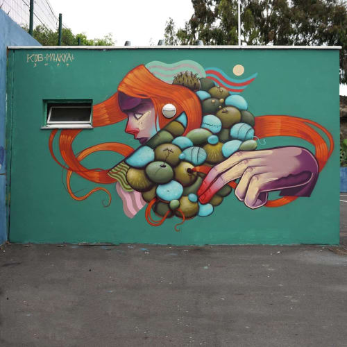Collaborative Mural | Street Murals by Isaac Malakkai | Puerto de la Cruz in Santa Cruz de Tenerife