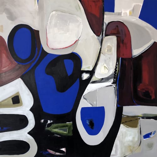 Gems 48x48 | Oil And Acrylic Painting in Paintings by Irene Nelson | GearBox Gallery in Oakland
