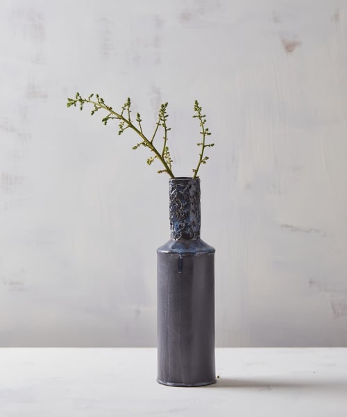 Black Ceramic Vessel | Vase in Vases & Vessels by ShellyClayspot
