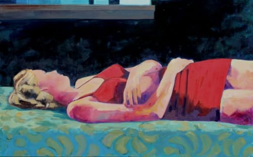 'Sleeping Beauty', 30x48 original oil painting | Oil And Acrylic Painting in Paintings by T.S. Harris aka Tracey Sylvester Harris