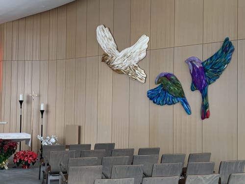 “Reach”, a series to inspire Love, Peace and Hope | Public Art by Paula Bowers Design | Mercy Health Mercy Campus in Muskegon
