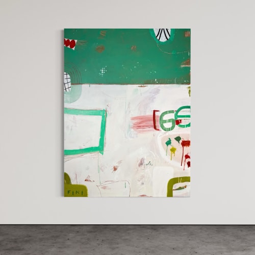 Mr Green | Oil And Acrylic Painting in Paintings by Sarah Finucane