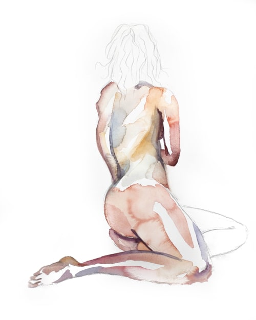 Grounded No. 3 : Original Watercolor Painting | Paintings by Elizabeth Becker