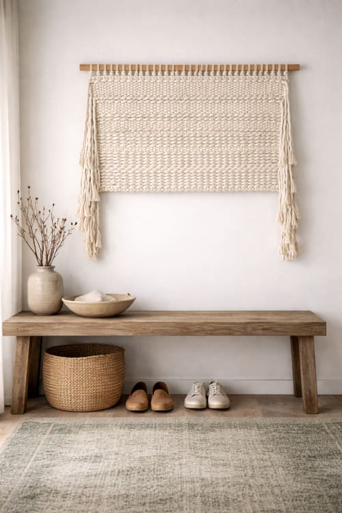 While The World Kept Moving | Tapestry in Wall Hangings by Ana Salazar Atelier