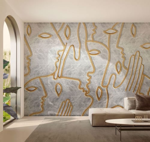 Handcrafted textured wallpaper - KW1008 | Wallpaper by Affreschi & Affreschi