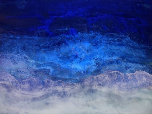 Private Collection:  Shadows of the Deep Original Resin | Paintings by MELISSA RENEE fieryfordeepblue  Art & Design
