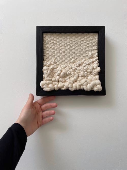 Woven wall art frame (Foam 002) | Tapestry in Wall Hangings by Elle Collins
