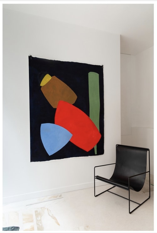 abstraction with red | Oil And Acrylic Painting in Paintings by sandi gehring | Amelie, Maison d'art - Art Room in Paris