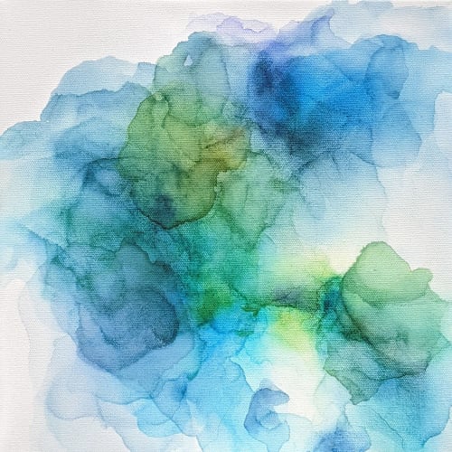 Watch the Water | original dye ink painting | Mixed Media in Paintings by Megan Spindler