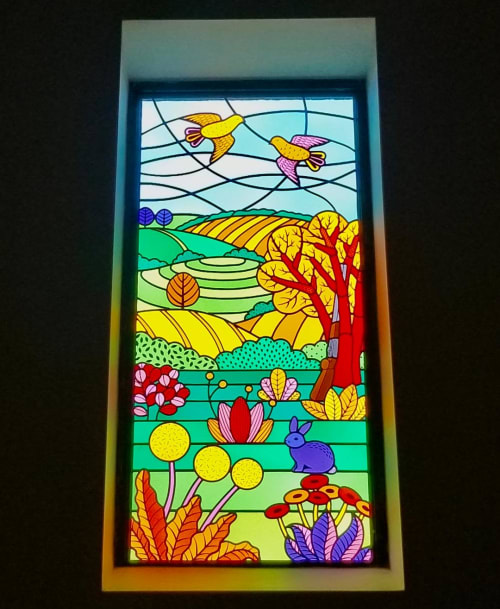 Howard's Window | Art & Wall Decor by Flora Jamieson Stained Glass | Yorkshire in Shipley