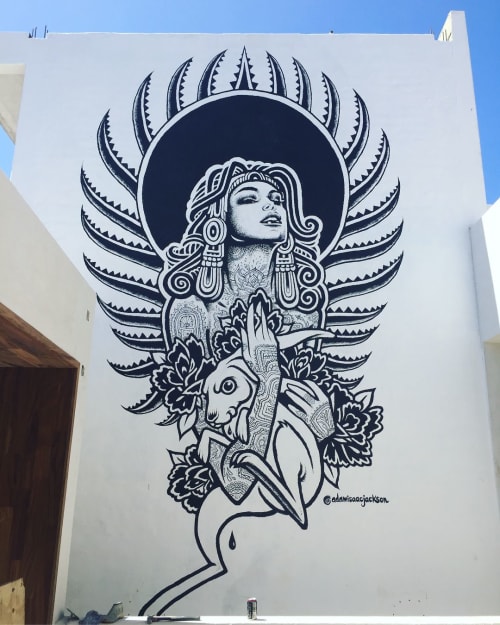 Mayahuel Mural | Murals by Adam Isaac Jackson | El Conejo Comida + Tequila. in Sayulita