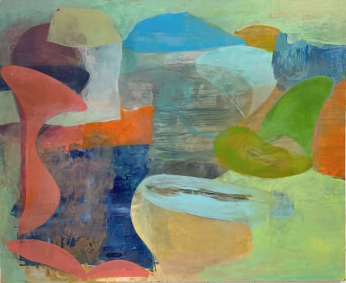 The Philosophy of Blue | Oil And Acrylic Painting in Paintings by Victoria Johnson
