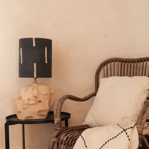 Ding a dong hand sculpted ceramic lampbase | Lamps by Ingrid Vermulst by Studio Wild Orange