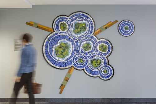 Ripples & Connections | Wall Treatments by Stacia Goodman Mosaics | St. Cloud State University in St. Cloud