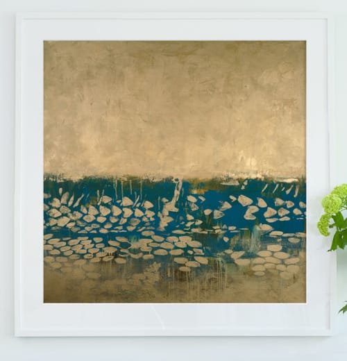 Cotton Mouth Gold | Oil And Acrylic Painting in Paintings by Matthew Thomas | Club Quarters Hotel in Houston in Houston