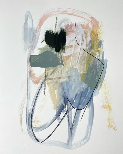 She Moves With The Tide | Oil And Acrylic Painting in Paintings by Amy Stone