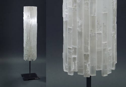 selenite table lamp