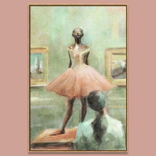 "Gazing at Degas" giclée canvas print | Paintings by Beverly Brown