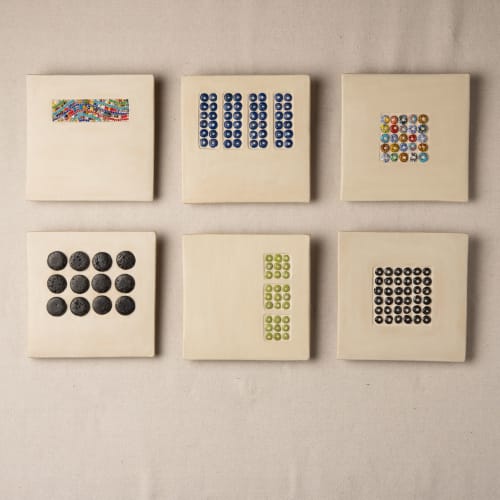 Abacus Ceramic and Mosaic Wall Art | Art & Wall Decor by Clare and Romy Studio