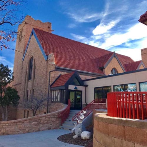 Rising Cranes | Public Sculptures by KevinBoxStudio | First Congregational Church in Boulder