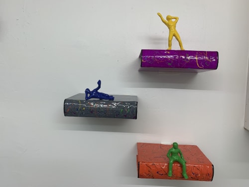 Educated tower made out of fiberglass and finished with auto | Wall Sculpture in Wall Hangings by Art by Ancizar