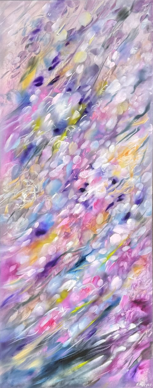Purple Rain 3 | Oil And Acrylic Painting in Paintings by Kozyuk Gallery