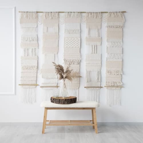 Woven Wall Hanging - Natural Wall Tapestry - Wall Decor | Wall Hangings by Lale Studio