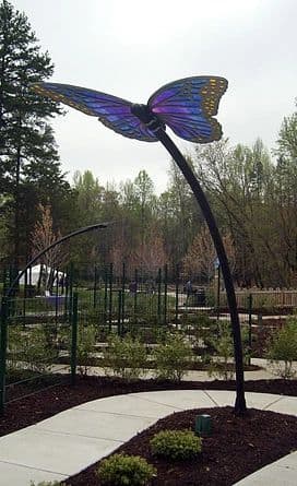 Butterfly Shade Structure | Art Curation by Erik Beerbower Sculptor