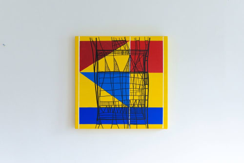 Sunbathe Yellow II | Paintings by Atelier Stumpo | Ritual Roasters in San Francisco