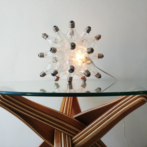 "Spare"    light-object / table-lamp constructed of lightbul | Lamps by JAN PAUL