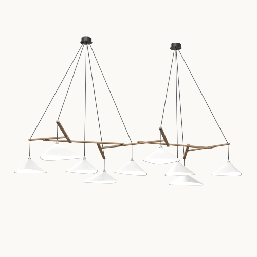 Emily Group of Nine Pendant Light – Semi-Matte Custom | Chandeliers by MOSS Objects