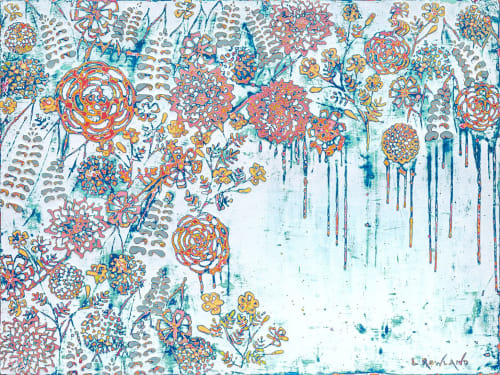 The Bees Don't Sneeze - sold | Paintings by L Rowland Contemporary Art