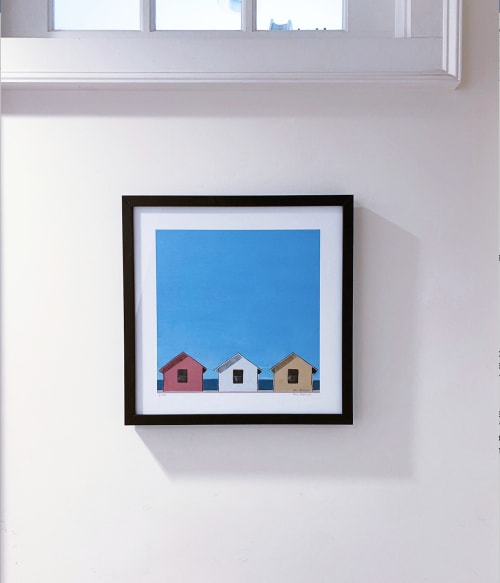 Beach Trio - Framed Giclée Print | Paintings by Paul Pedulla