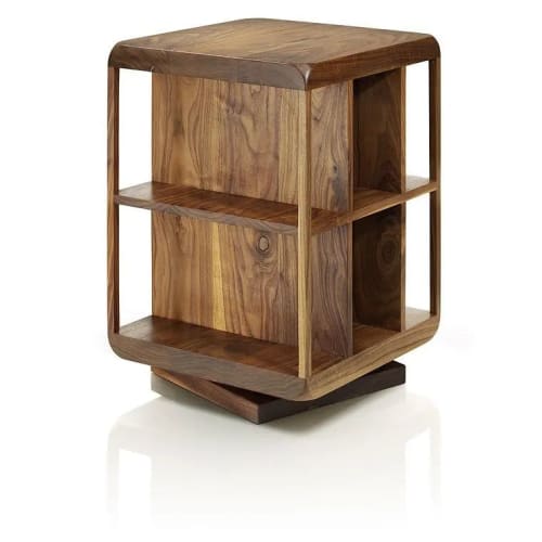 Revolving Bookcase, 'Ariel' | Storage by Heliconia Furniture Design
