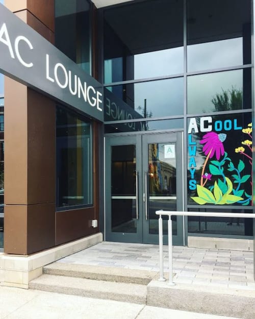 AC-Always Cool Window Collage | Street Murals by Liz Richter | AC Hotel by Marriott Louisville Downtown in Louisville