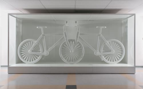 LES INSÉPARABLES | Public Sculptures by COOKE-SASSEVILLE | School Beausoleil in Quebec City