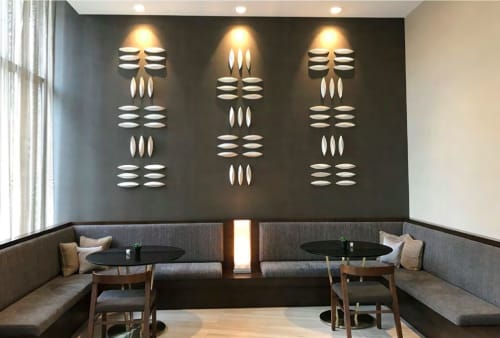 Geometric Waves | Wall Hangings by Lynne Tan | AC Hotel by Marriott Minneapolis Downtown in Minneapolis