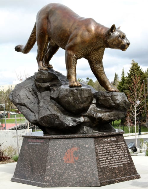 Cougar Pride | Public Sculptures by Mike Fields Sculptures