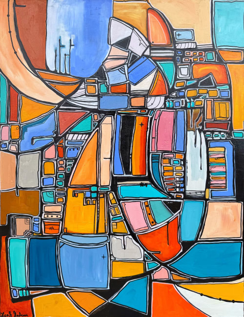 Caravel on the Horizon | Oil And Acrylic Painting in Paintings by Leah Nadeau