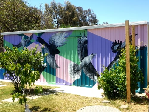 Bird Shed | Street Murals by Susan Respinger
