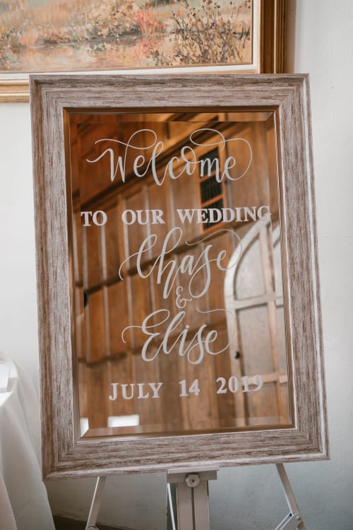 Welcome Wedding Mirror | Art & Wall Decor by HudsonByHand