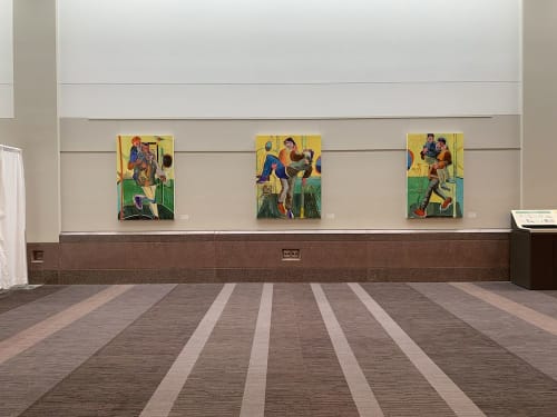 The Ghouta Triptych | Paintings by Owen Brown | Minneapolis Convention Center in Minneapolis