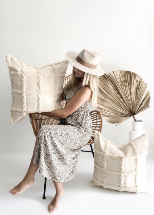 Marina Handwoven Pillow Cover | Pillows by Coastal Boho Studio
