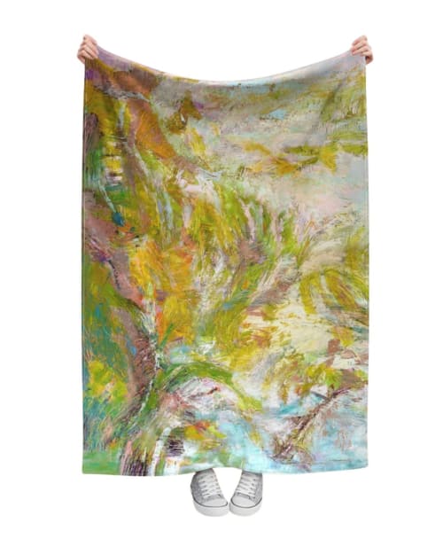 Belgian Linen Fabric Art Panel: Prosperity by Dorothy Fagan | Textiles by Dorothy F