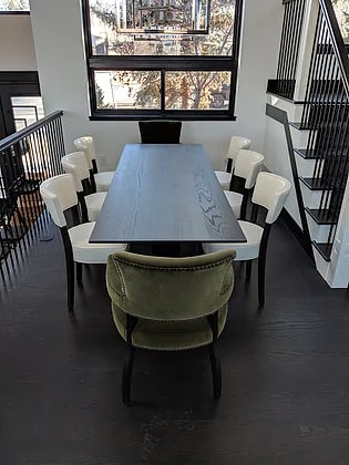 Beveled Dining Table | Tables by Where Wood Meets Steel